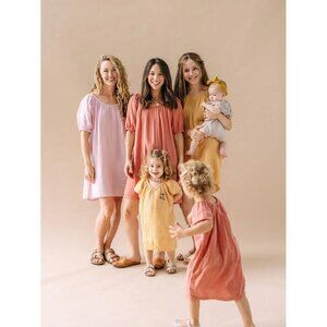 La Paloma NWT Parker House Dress 1 (XS-S) Oversized Sienna Gauzy 100% Cotton